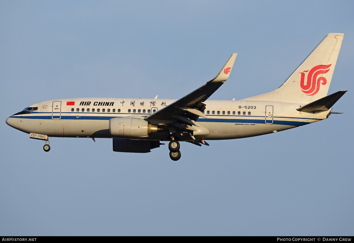 Aircraft Photo of B-5203 | Boeing 737-79L | Air China | AirHistory.net #186177
