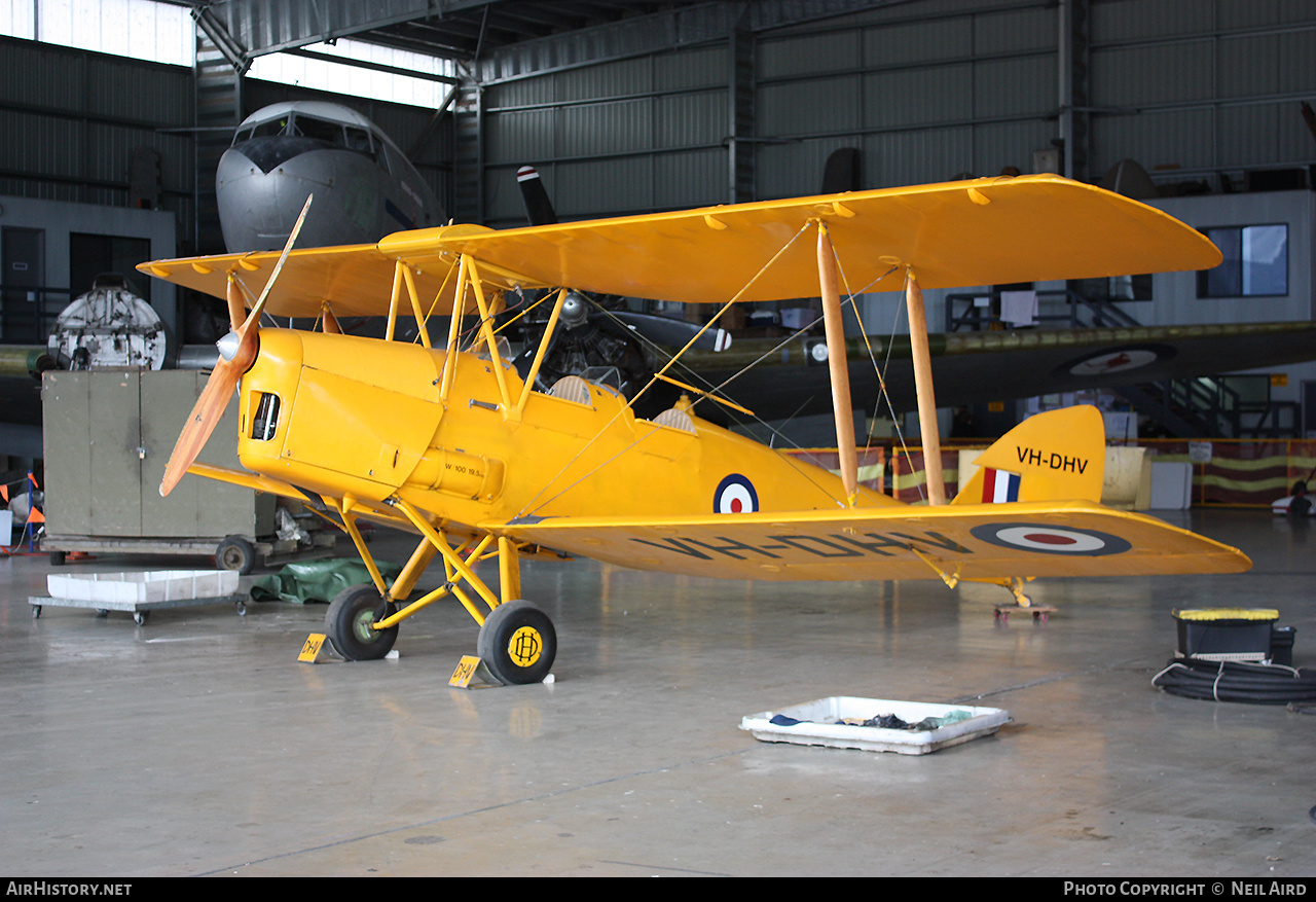 Aircraft Photo of VH-DHV / A17-394 | De Havilland D.H. 82A Tiger Moth | Australia - Air Force | AirHistory.net #186232