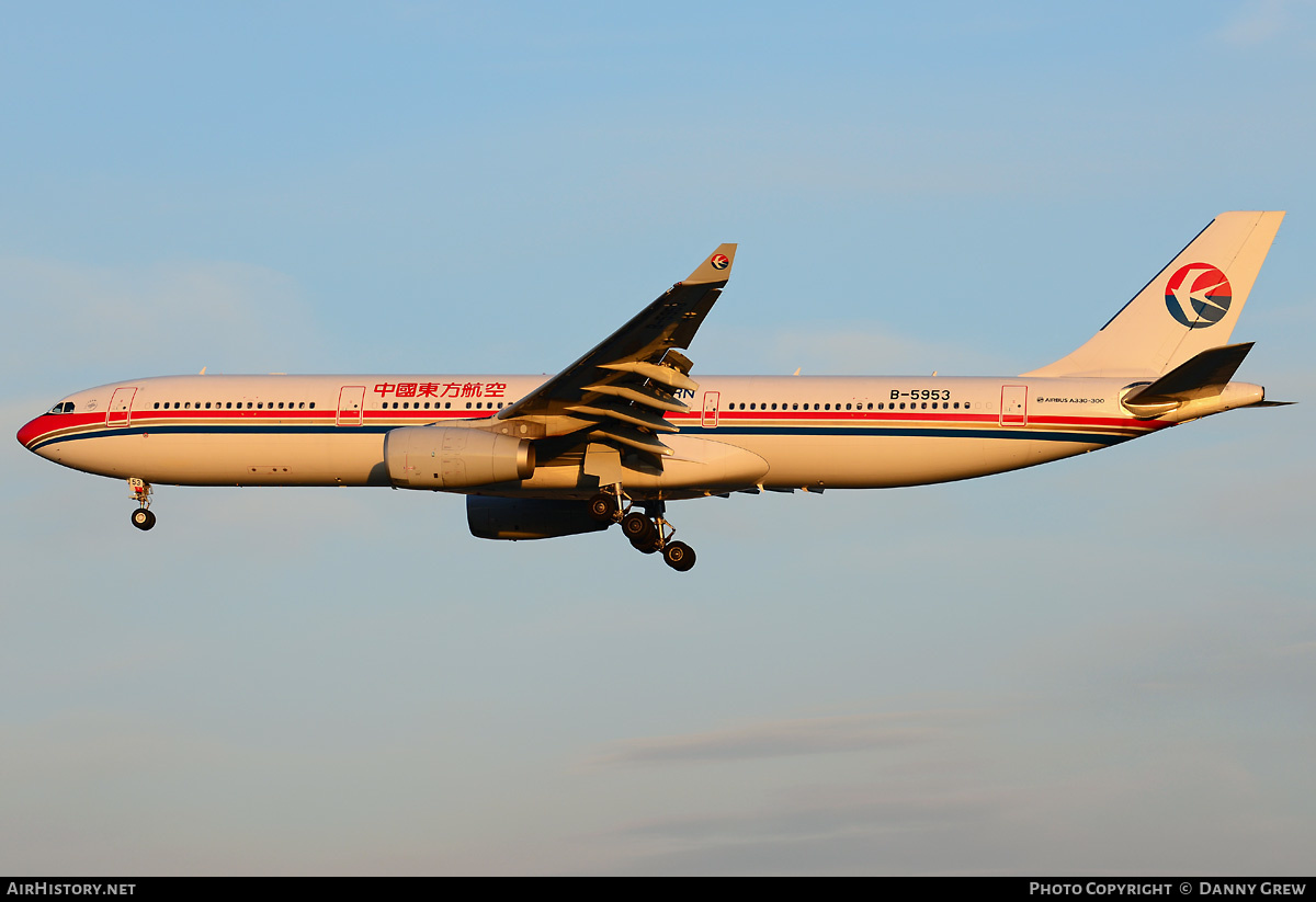 Aircraft Photo of B-5953 | Airbus A330-343E | China Eastern Airlines | AirHistory.net #186259