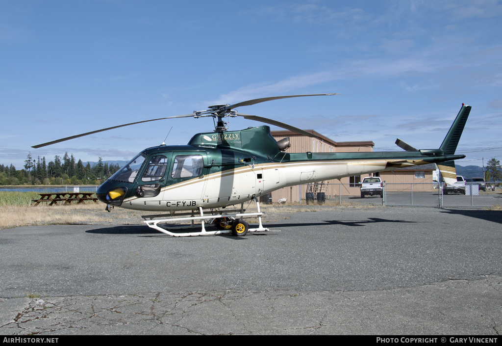 Aircraft Photo of C-FYJB | Eurocopter AS-350B-2 Ecureuil | Grizzly Helicopters | AirHistory.net #186269