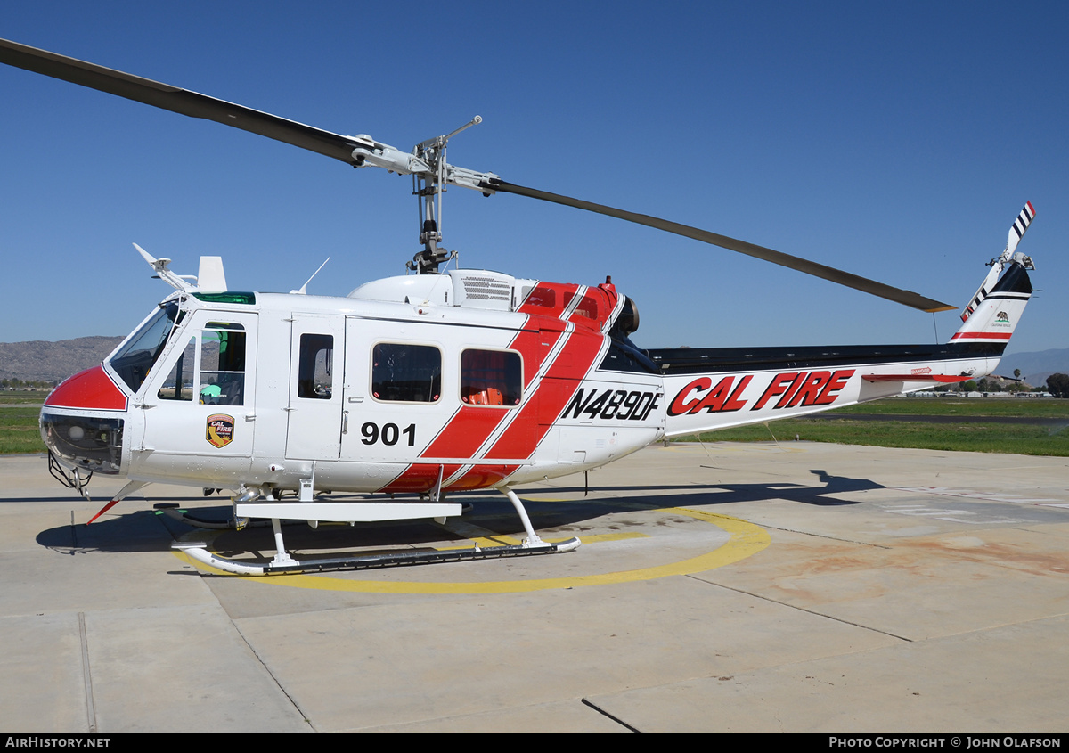 Aircraft Photo of N489DF | Bell EH-1X Iroquois | Cal Fire - California Department of Forestry & Fire Protection | AirHistory.net #186285