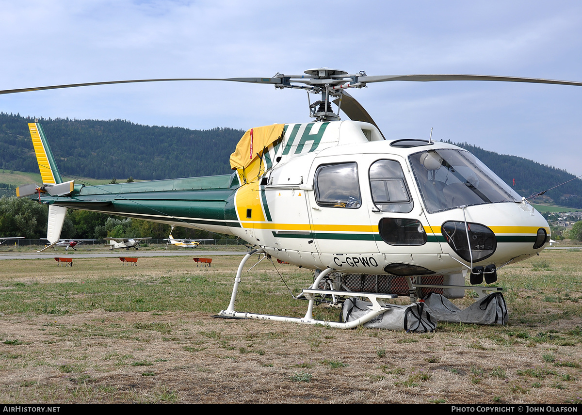 Aircraft Photo of C-GPWO | Aerospatiale AS-350BA Ecureuil | VIH - Vancouver Island Helicopters | AirHistory.net #186286