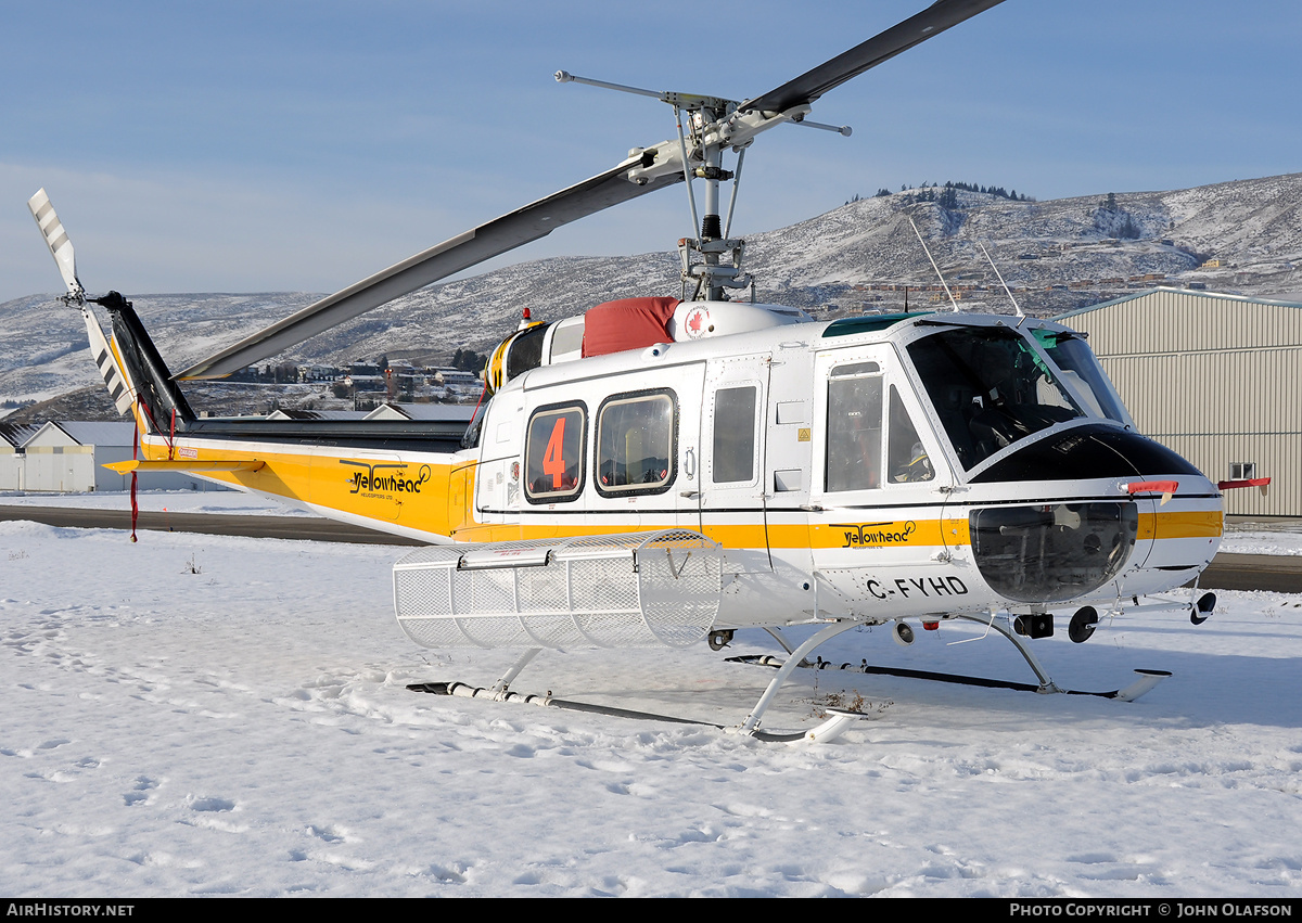 Aircraft Photo of C-FYHD | Bell 205A-1 | Yellowhead Helicopters | AirHistory.net #186389