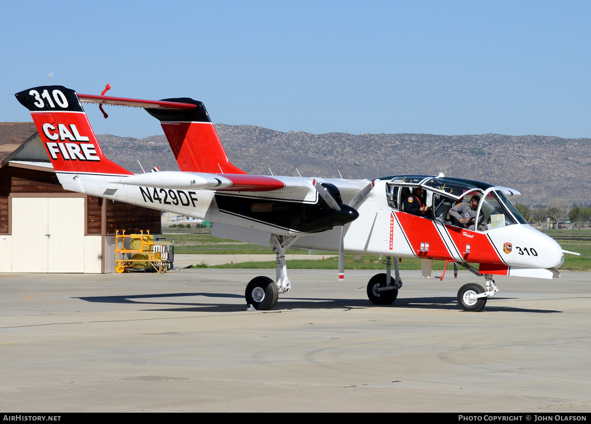 Aircraft Photo of N429DF | North American Rockwell OV-10A Bronco | Cal Fire - California Department of Forestry & Fire Protection | AirHistory.net #186390
