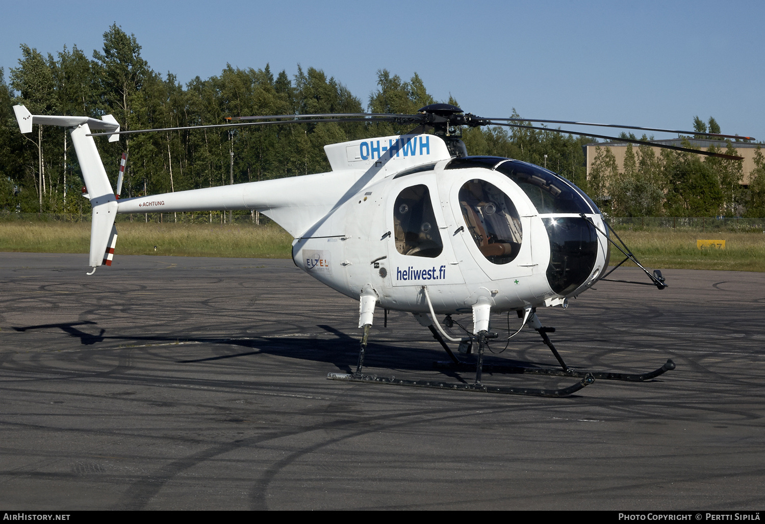 Aircraft Photo of OH-HWH | Hughes 500D (369D) | Heliwest | AirHistory.net #186402