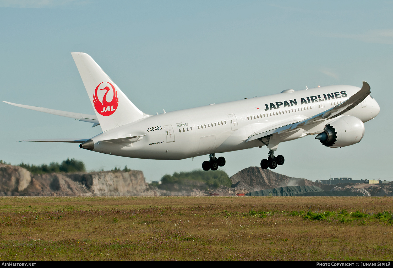 Aircraft Photo of JA840J | Boeing 787-8 Dreamliner | Japan Airlines - JAL | AirHistory.net #186475