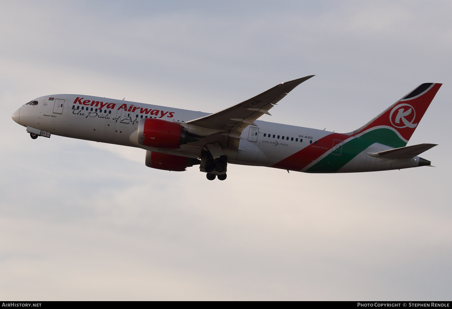 Aircraft Photo of 5Y-KZC | Boeing 787-8 Dreamliner | Kenya Airways | AirHistory.net #186536