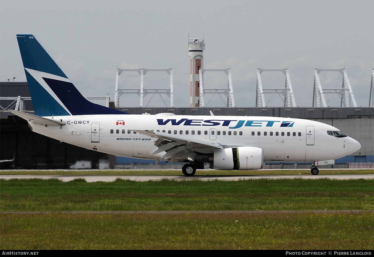 Aircraft Photo of C-GWCY | Boeing 737-6CT | WestJet | AirHistory.net #186578