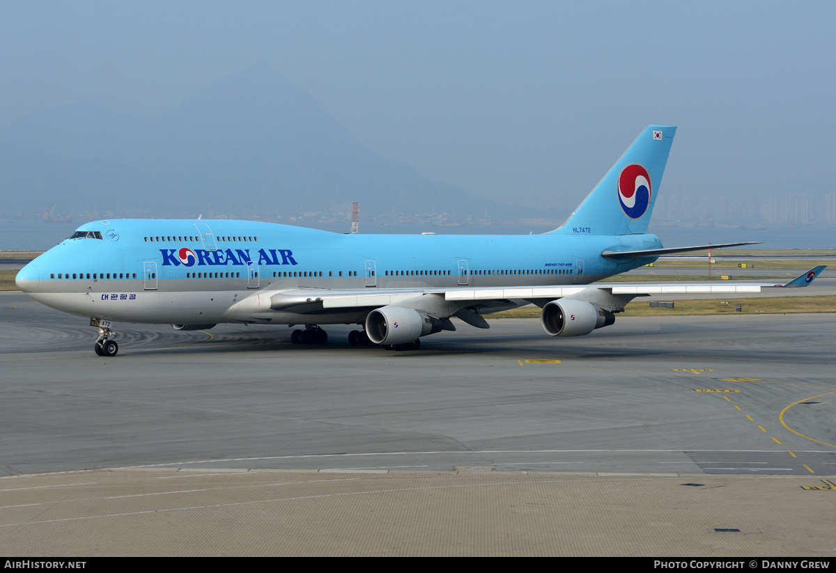 Aircraft Photo of HL7472 | Boeing 747-4B5 | Korean Air | AirHistory.net #186598