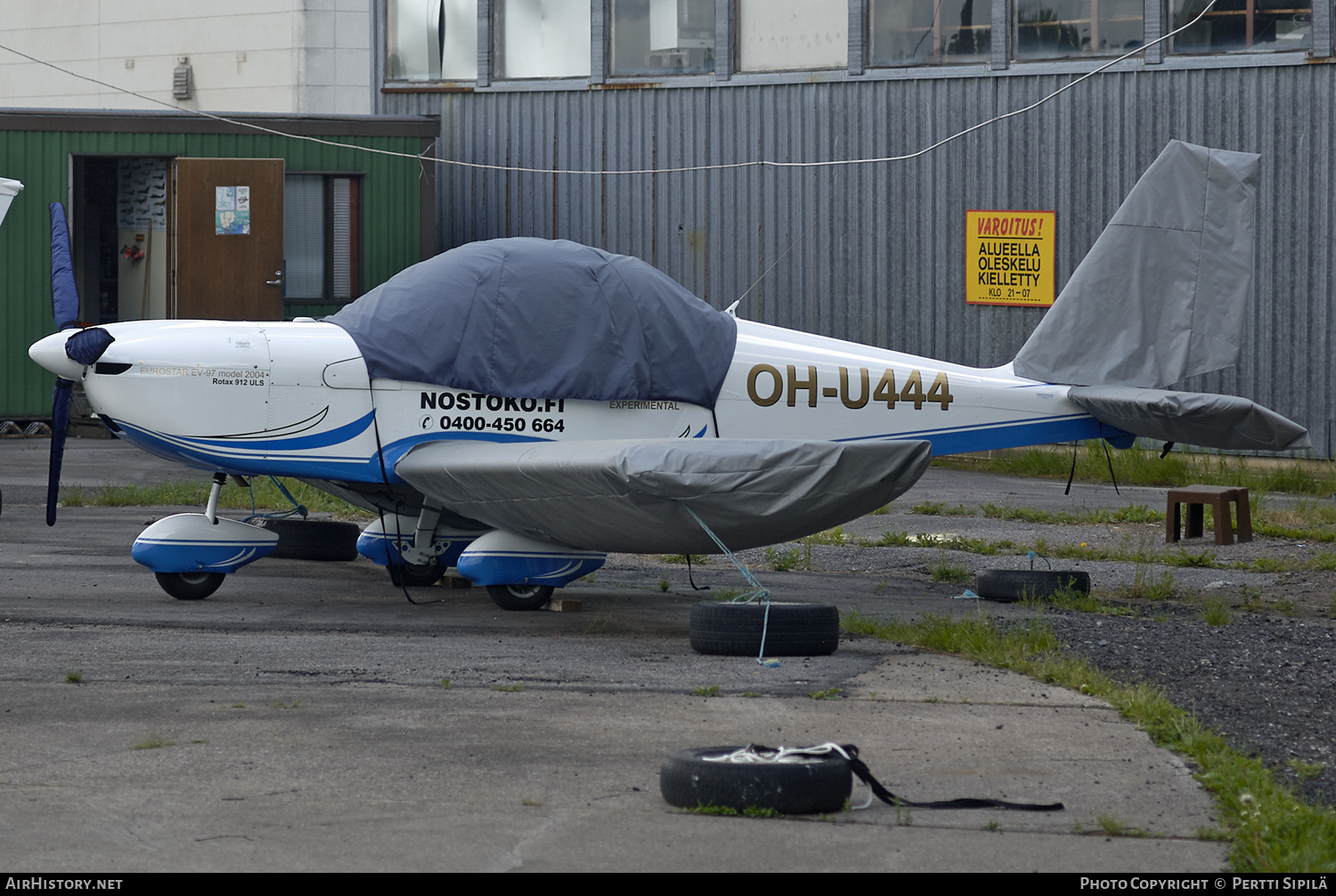 Aircraft Photo of OH-U444 | Evektor-Aerotechnik EV-97R Eurostar | AirHistory.net #186728