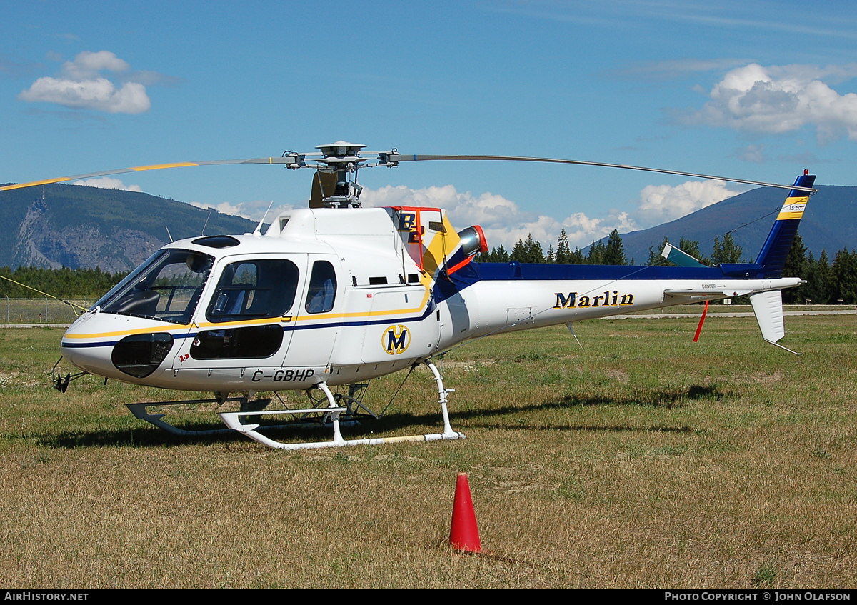 Aircraft Photo of C-GBHP | Eurocopter AS-350B-2 Ecureuil | Marlin Helicopters | AirHistory.net #186809