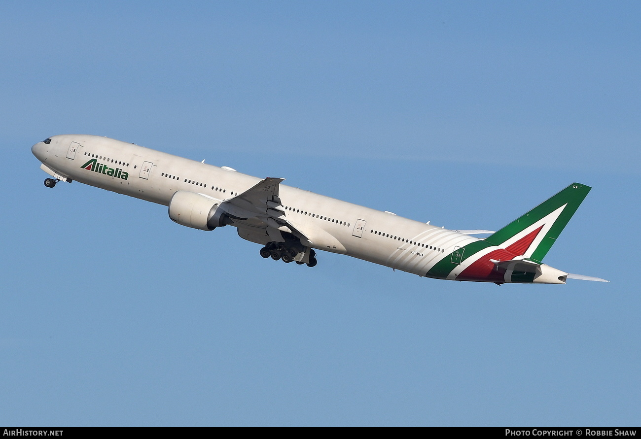 Aircraft Photo of EI-WLA | Boeing 777-3Q8/ER | Alitalia | AirHistory.net #186828