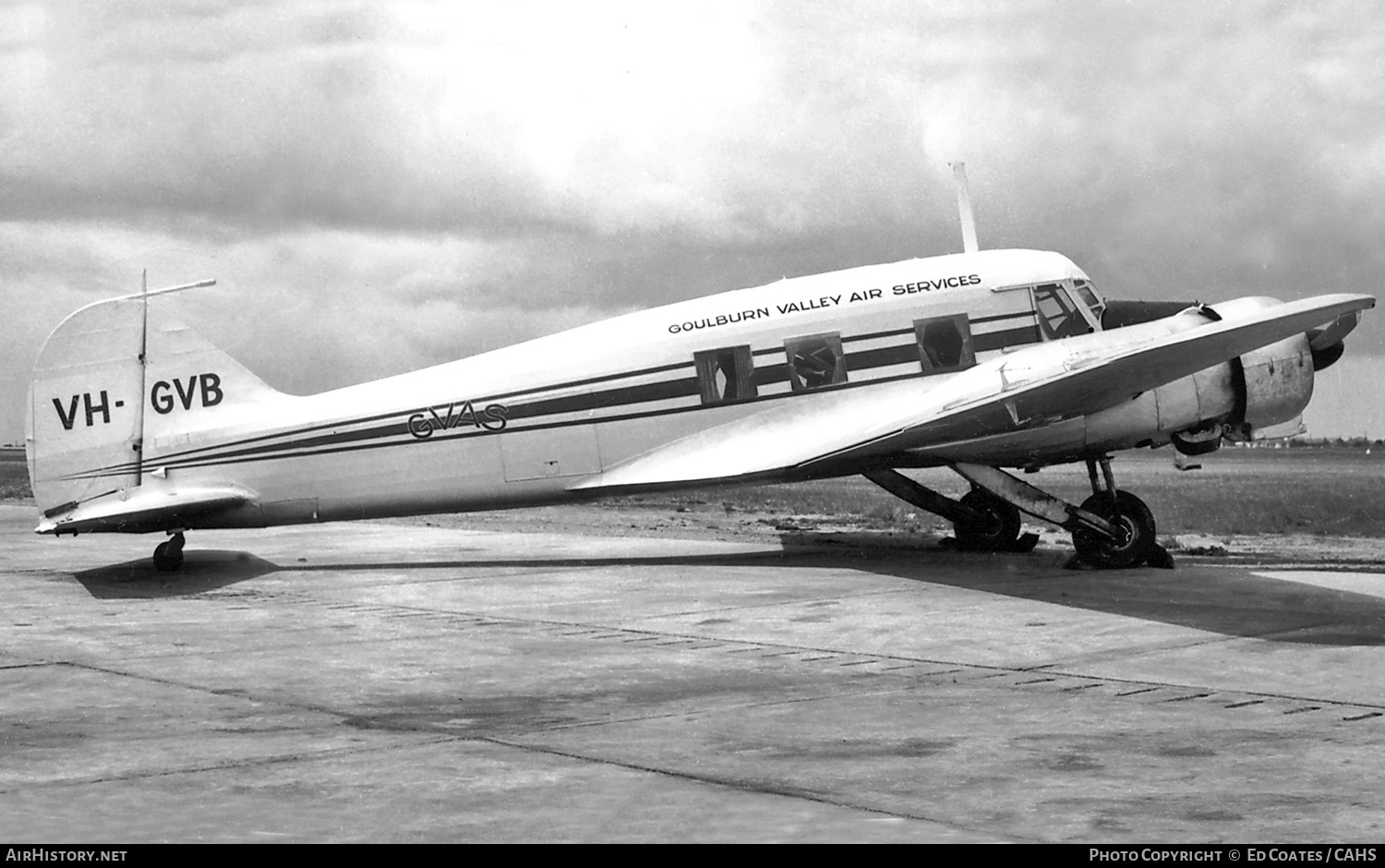 Aircraft Photo of VH-GVB | Avro 652A Anson 12 | Goulburn Valley Air Services - GVAS | AirHistory.net #186830