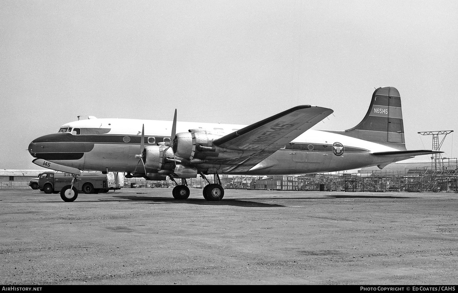Aircraft Photo of N65145 | Douglas C-54A Skymaster | LAAS - Los Angeles Air Services | AirHistory.net #186853