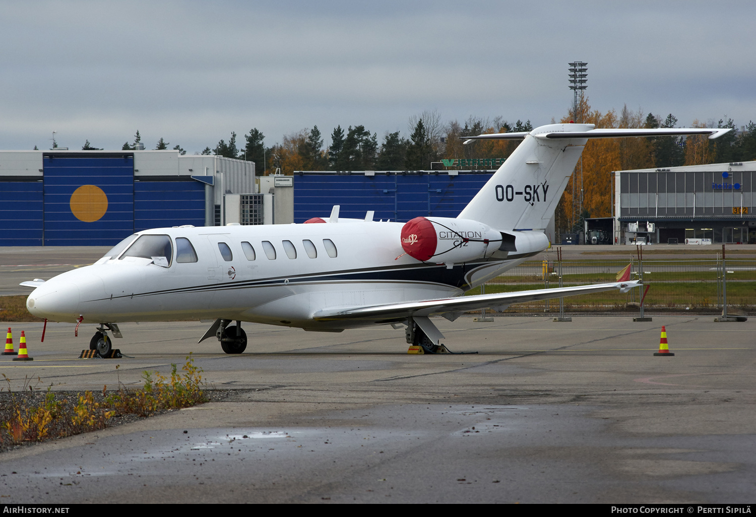 Aircraft Photo of OO-SKY | Cessna 525A CitationJet CJ2 | AirHistory.net #187005