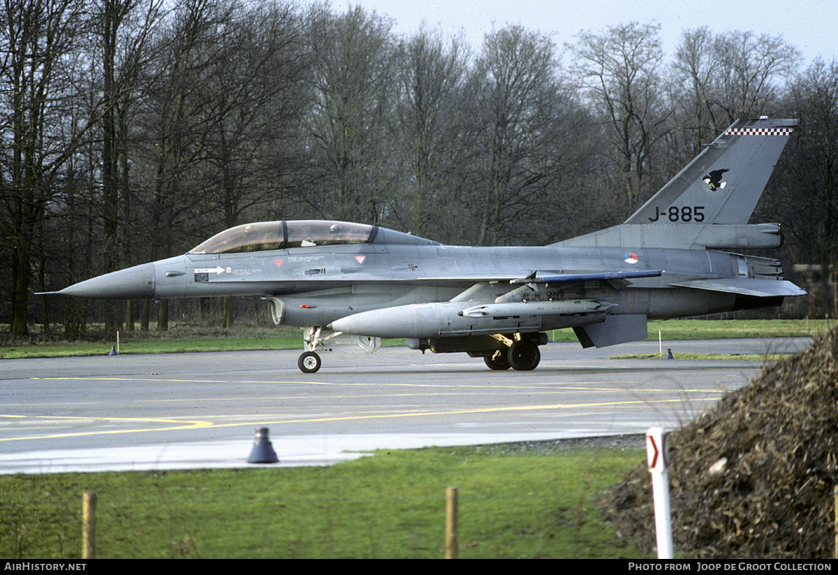 Aircraft Photo of J-885 | General Dynamics F-16B Fighting Falcon | Netherlands - Air Force | AirHistory.net #187019