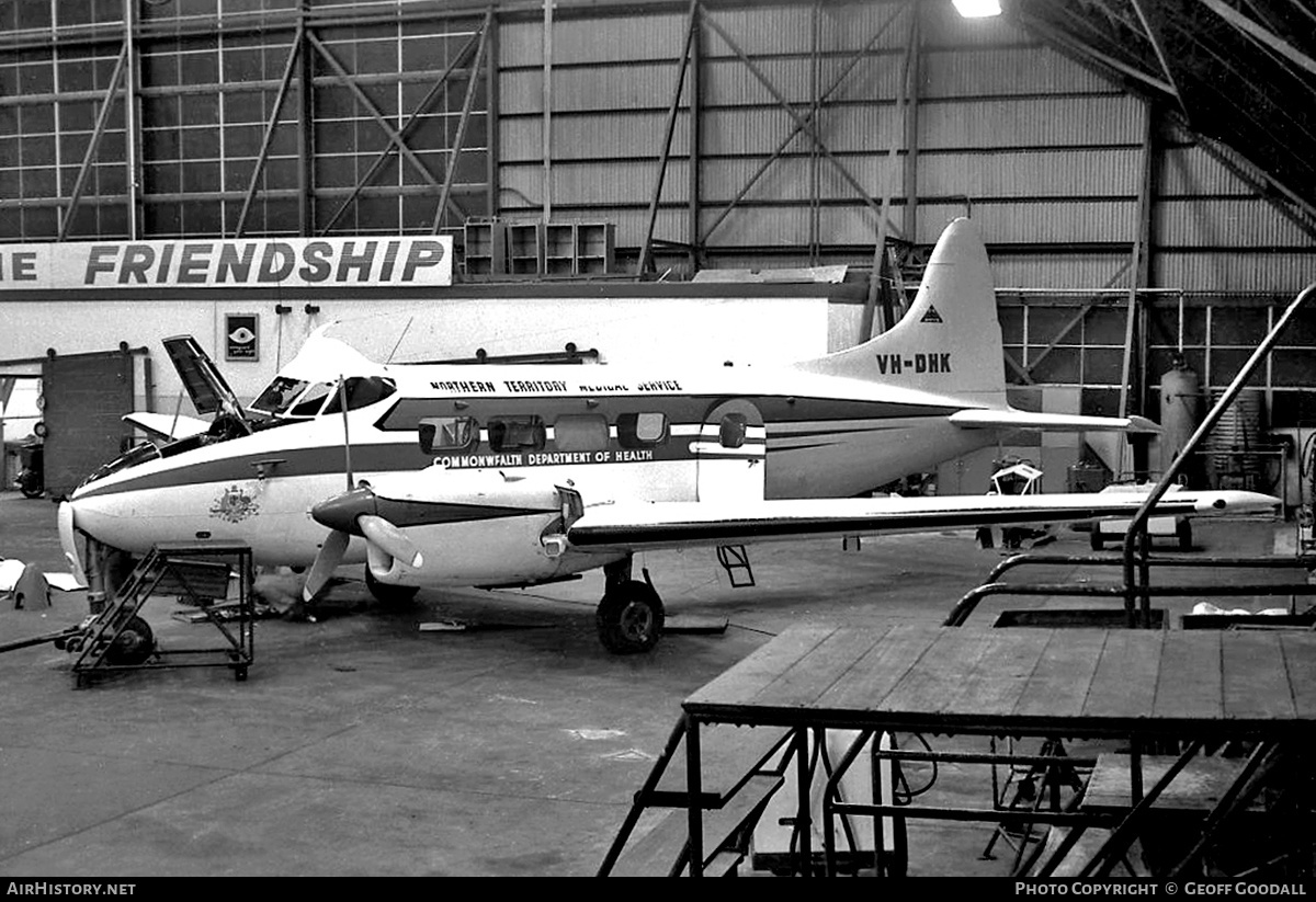 Aircraft Photo of VH-DHK | De Havilland D.H. 104 Dove 5 | Northern Territory Medical Service | AirHistory.net #187114