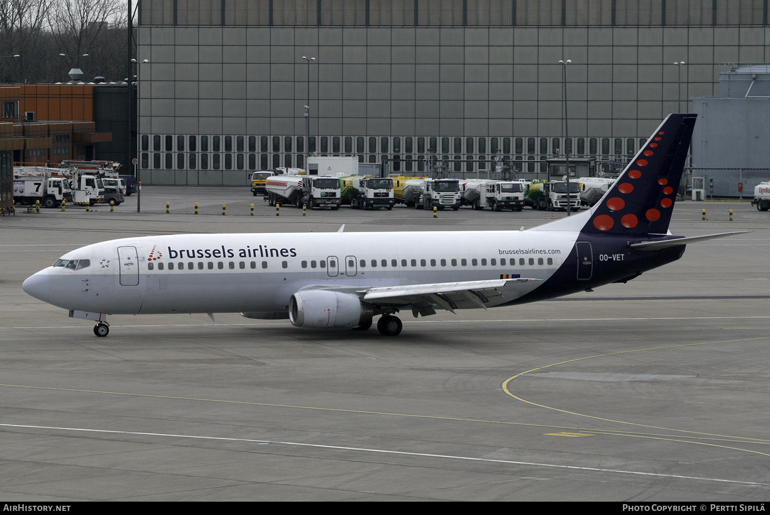 Aircraft Photo of OO-VET | Boeing 737-4Q8 | Brussels Airlines | AirHistory.net #187122