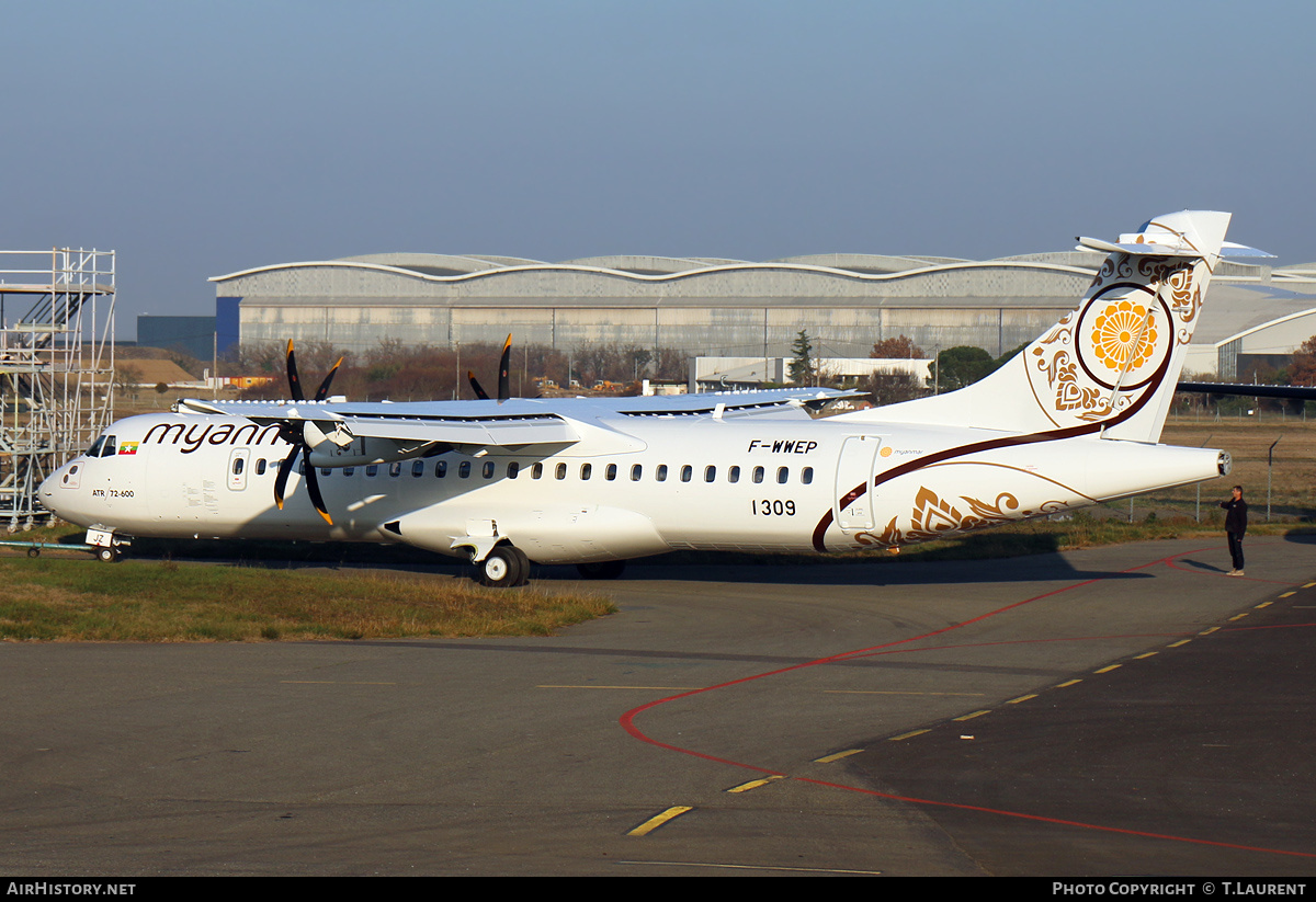 Aircraft Photo of F-WWEP | ATR ATR-72-600 (ATR-72-212A) | Myanmar National Airlines | AirHistory.net #187131