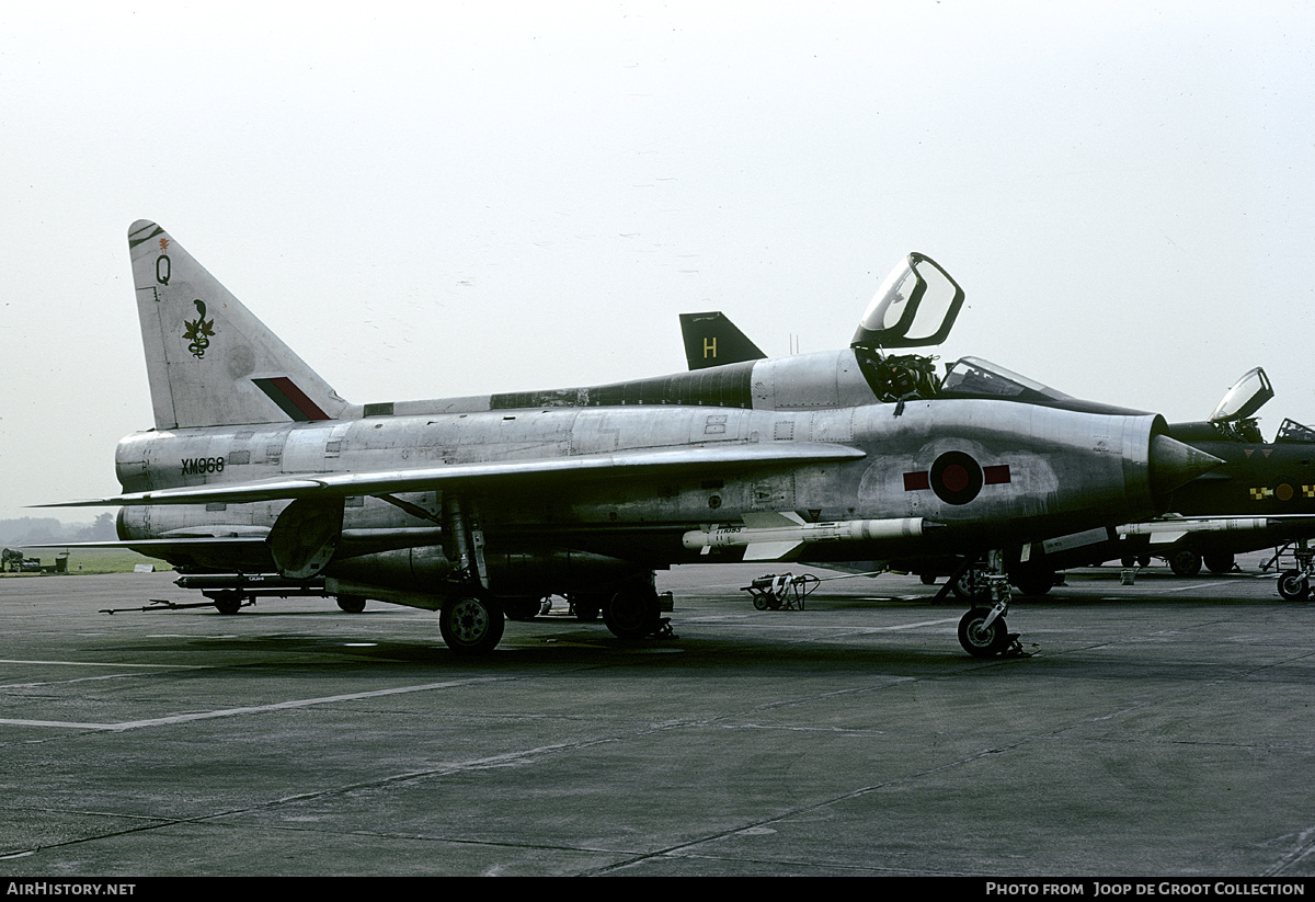 Aircraft Photo of XM968 | English Electric Lightning T4 | UK - Air Force | AirHistory.net #187231