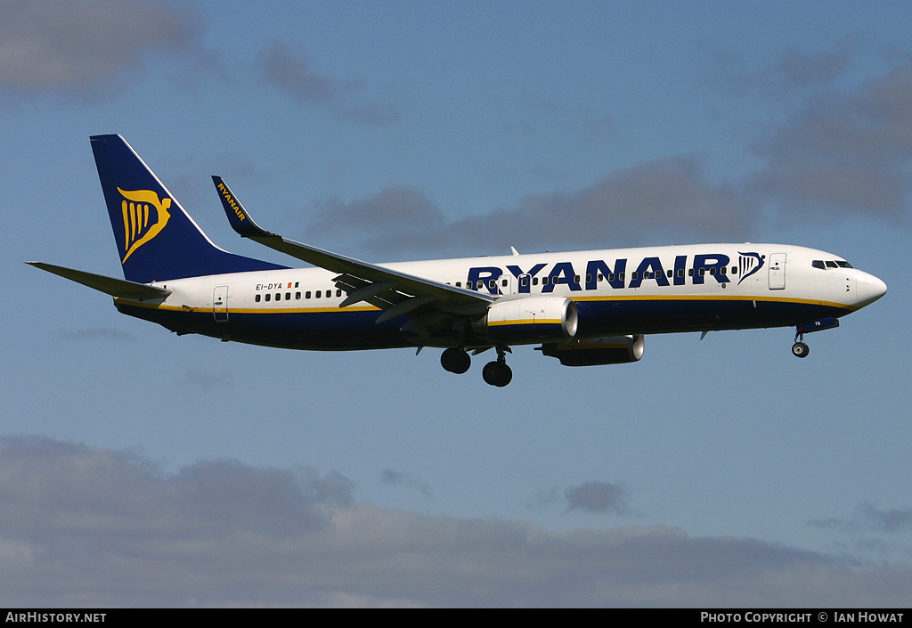 Aircraft Photo of EI-DYA | Boeing 737-8AS | Ryanair | AirHistory.net #187261