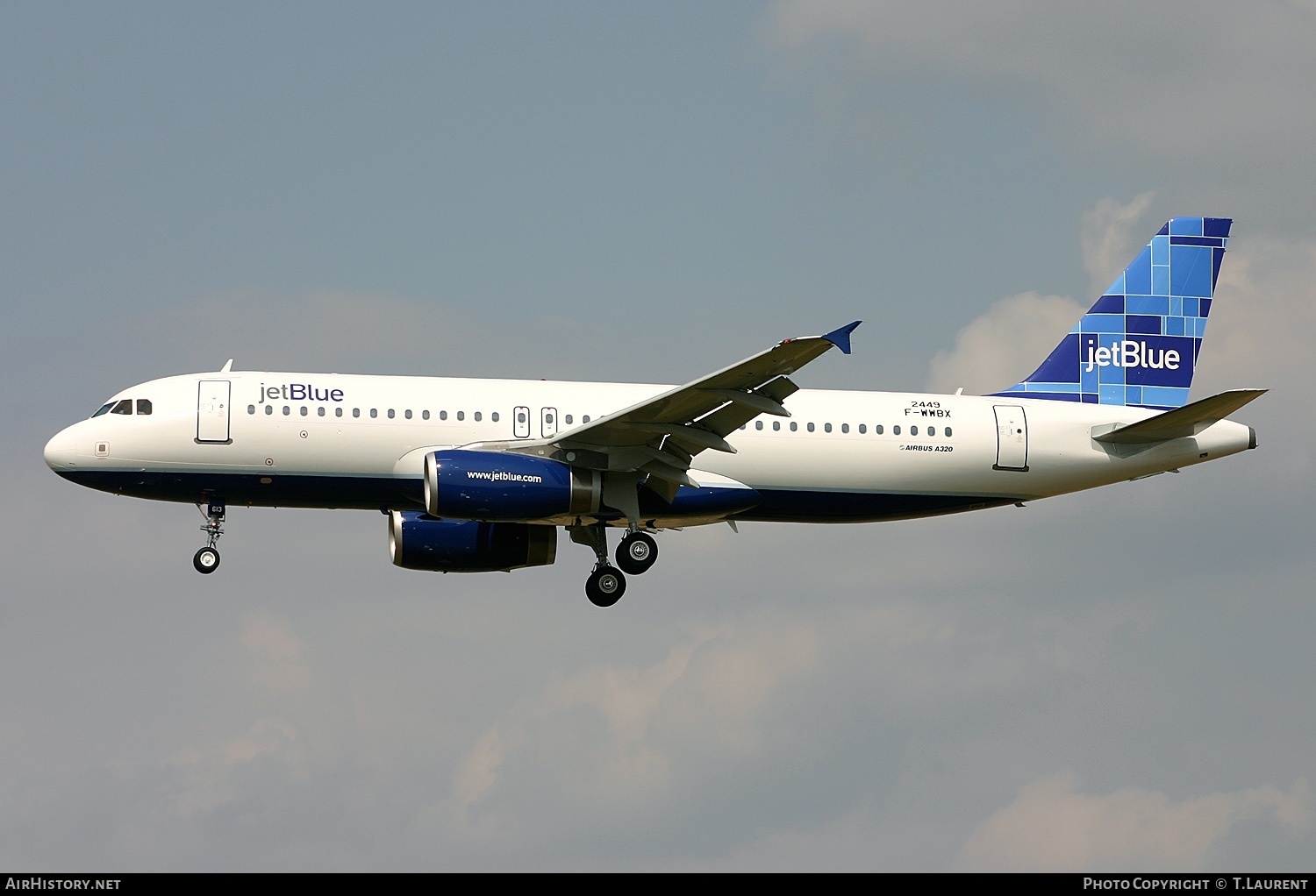 Aircraft Photo of F-WWBX | Airbus A320-232 | JetBlue Airways | AirHistory.net #187274