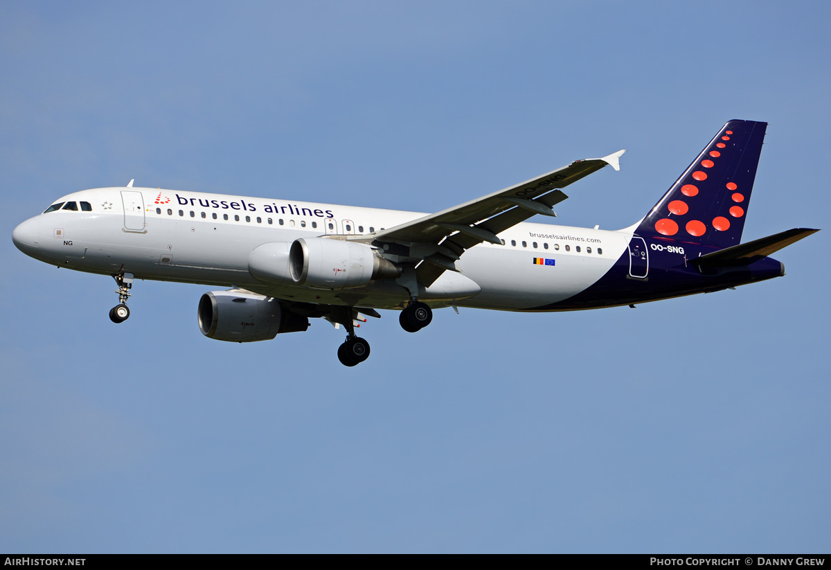 Aircraft Photo of OO-SNG | Airbus A320-214 | Brussels Airlines | AirHistory.net #187326