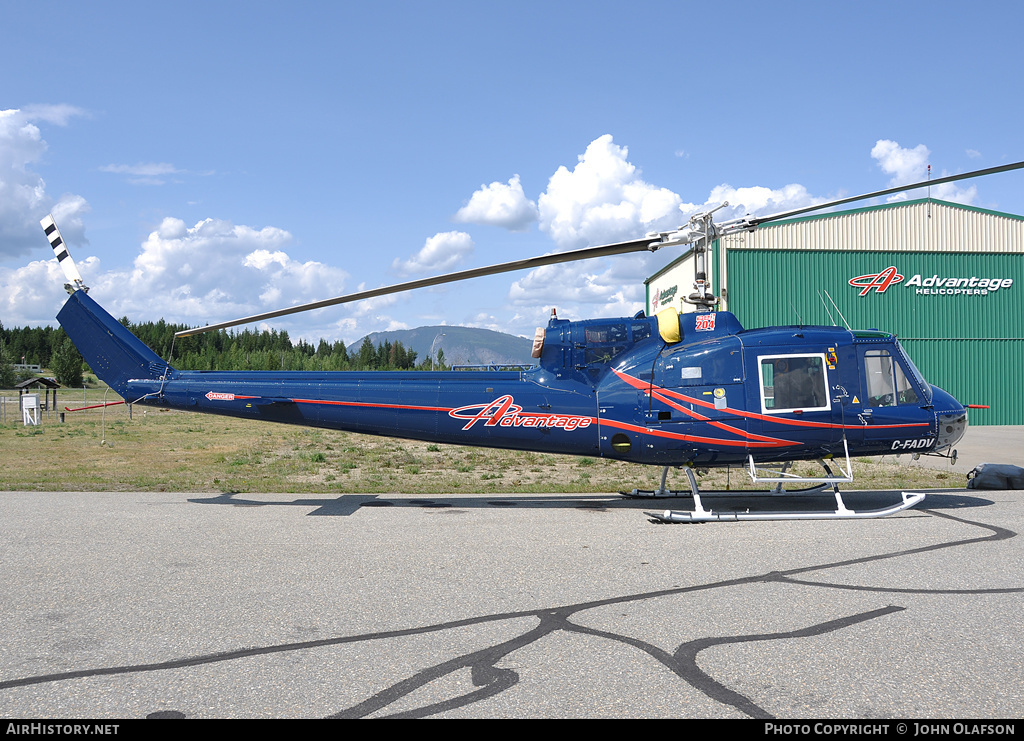 Aircraft Photo of C-FADV | Bell 204B | Advantage Helicopters | AirHistory.net #187361