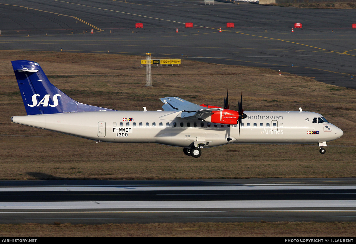 Aircraft Photo of F-WWEF | ATR ATR-72-600 (ATR-72-212A) | Scandinavian Airlines - SAS | AirHistory.net #187381