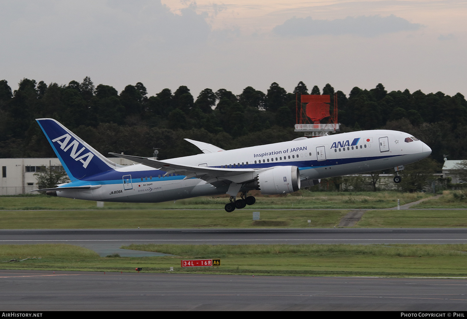 Aircraft Photo of JA806A | Boeing 787-8 Dreamliner | All Nippon Airways - ANA | AirHistory.net #187386