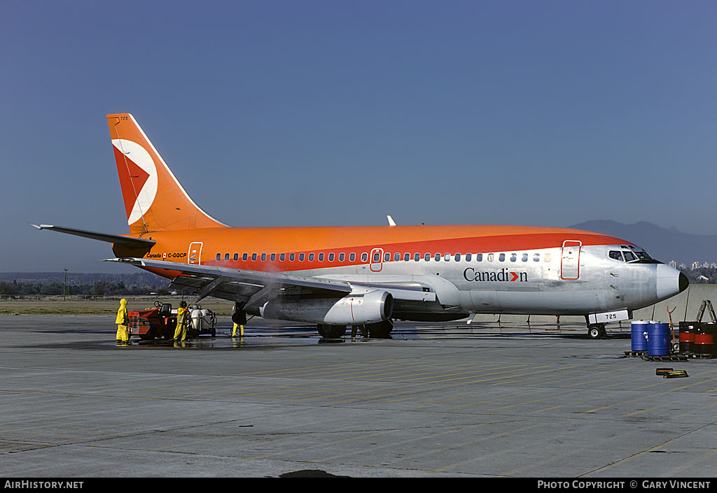 Aircraft Photo of C-GQCP | Boeing 737-217/Adv | Canadian Airlines | AirHistory.net #187387