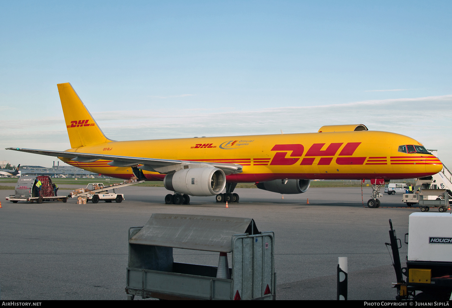 Aircraft Photo of OO-DLJ | Boeing 757-23APF | DHL International | AirHistory.net #187391