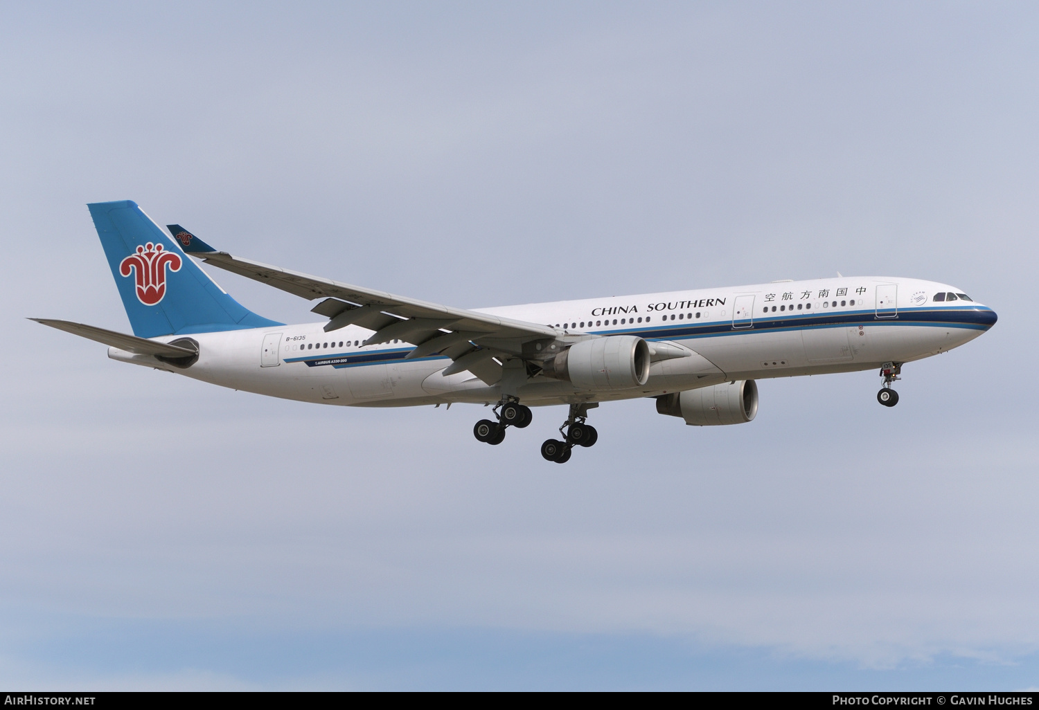Aircraft Photo of B-6135 | Airbus A330-223 | China Southern Airlines | AirHistory.net #187420
