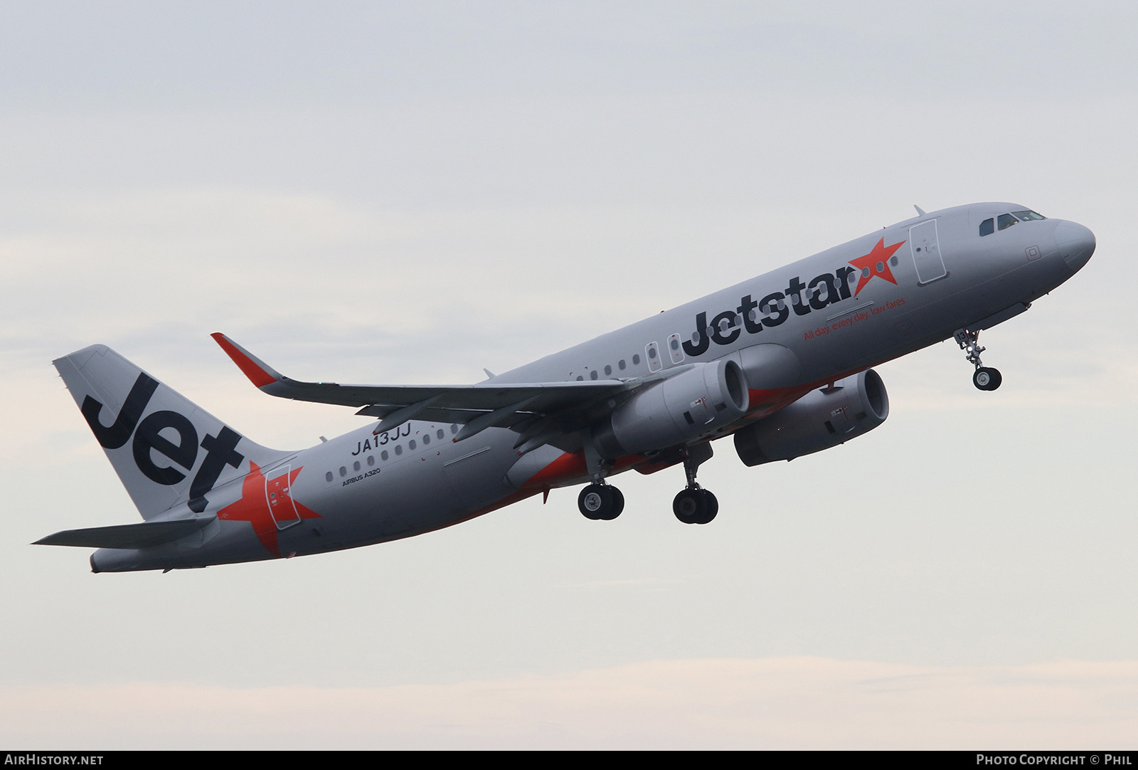 Aircraft Photo of JA13JJ | Airbus A320-232 | Jetstar Airways | AirHistory.net #187501