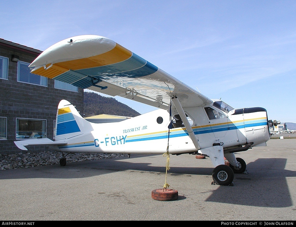 Aircraft Photo of C-FGHY | De Havilland Canada DHC-2 Beaver Mk.1 | Transwest Air | AirHistory.net #187533
