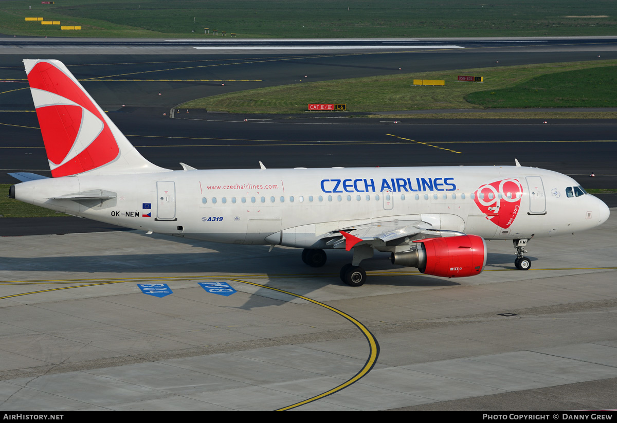 Aircraft Photo of OK-NEM | Airbus A319-112 | ČSA - Czech Airlines | AirHistory.net #187567