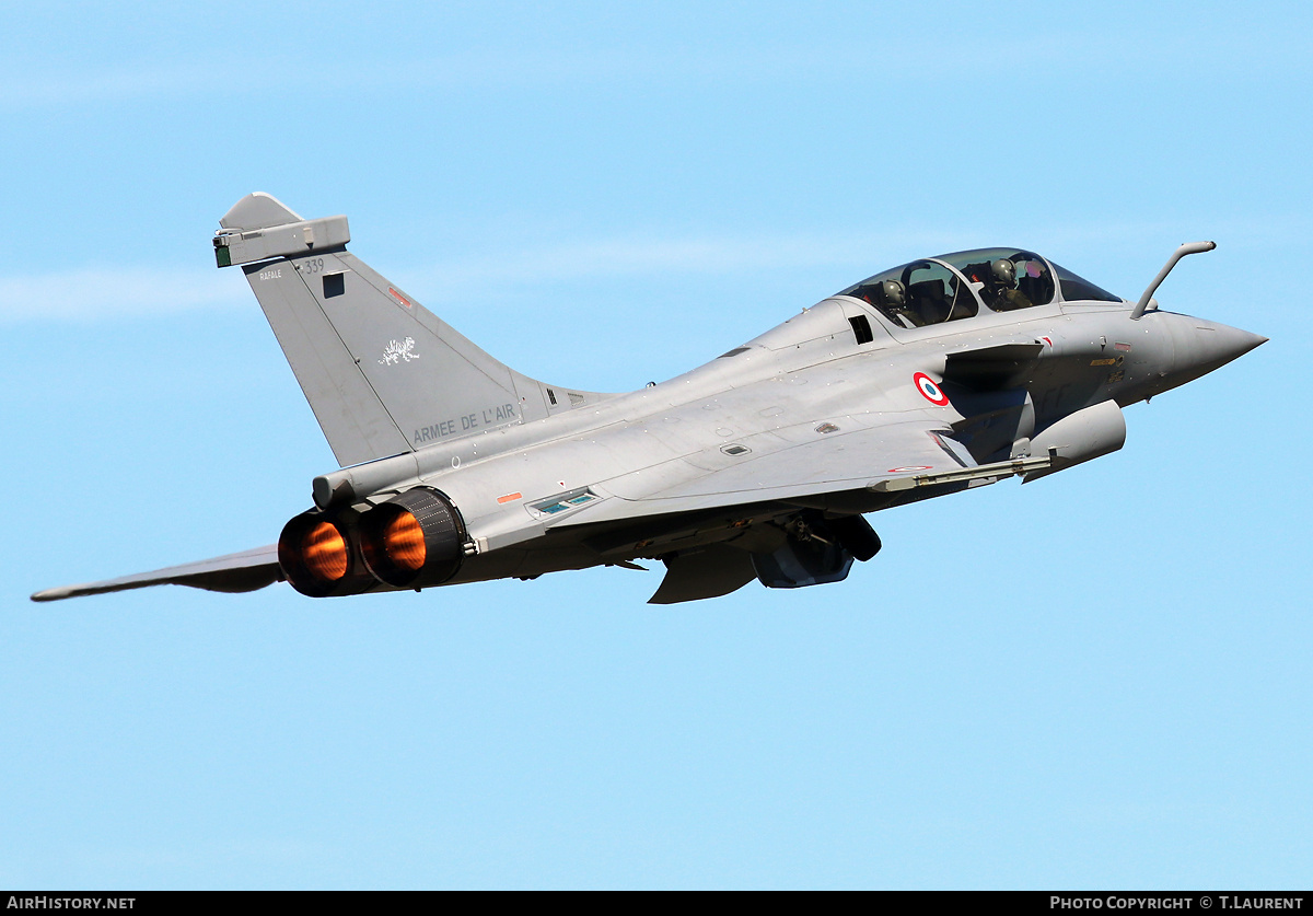 Aircraft Photo of 339 | Dassault Rafale B | France - Air Force | AirHistory.net #187578