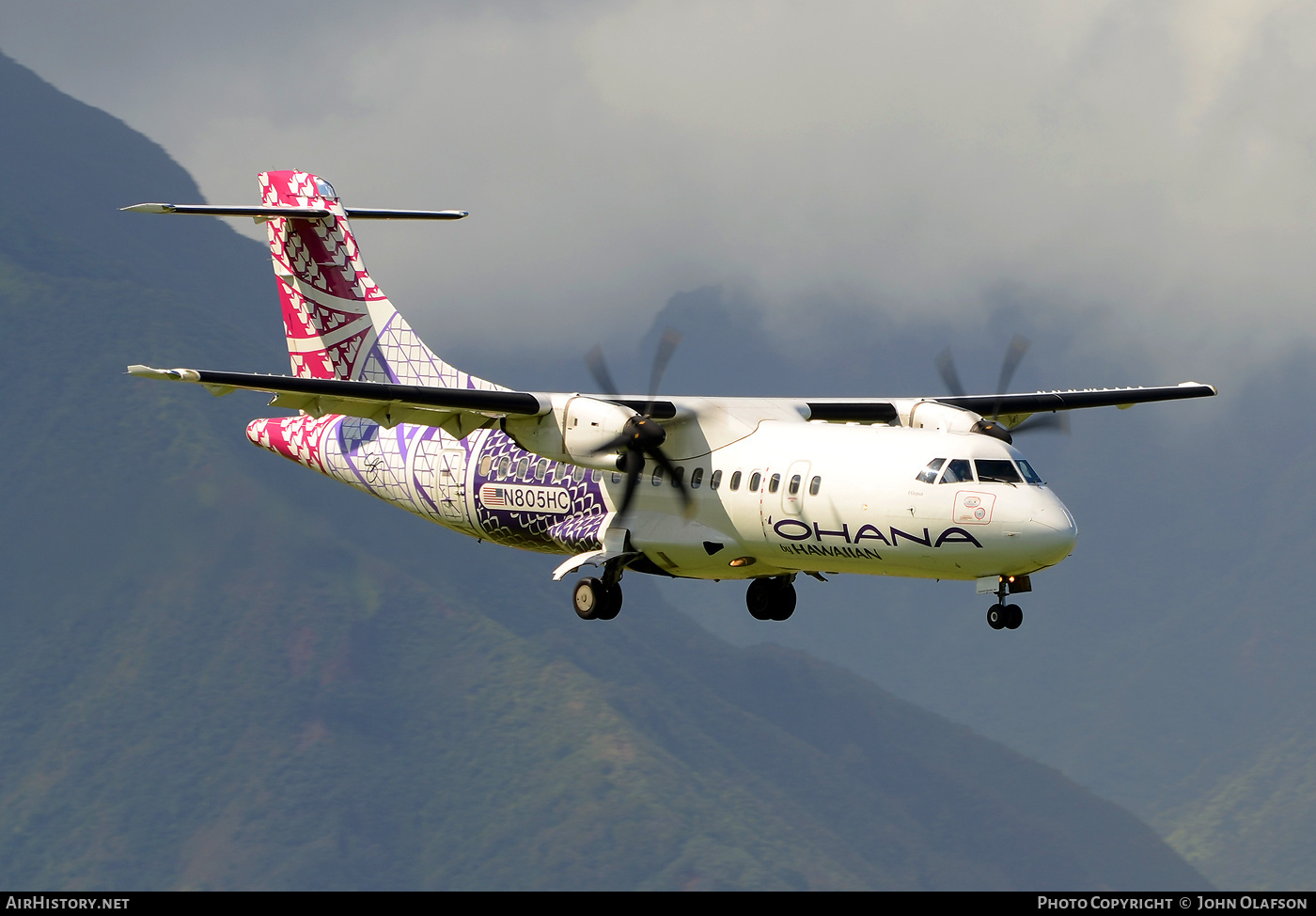 Aircraft Photo of N805HC | ATR ATR-42-500 | 'Ohana by Hawaiian | AirHistory.net #187605