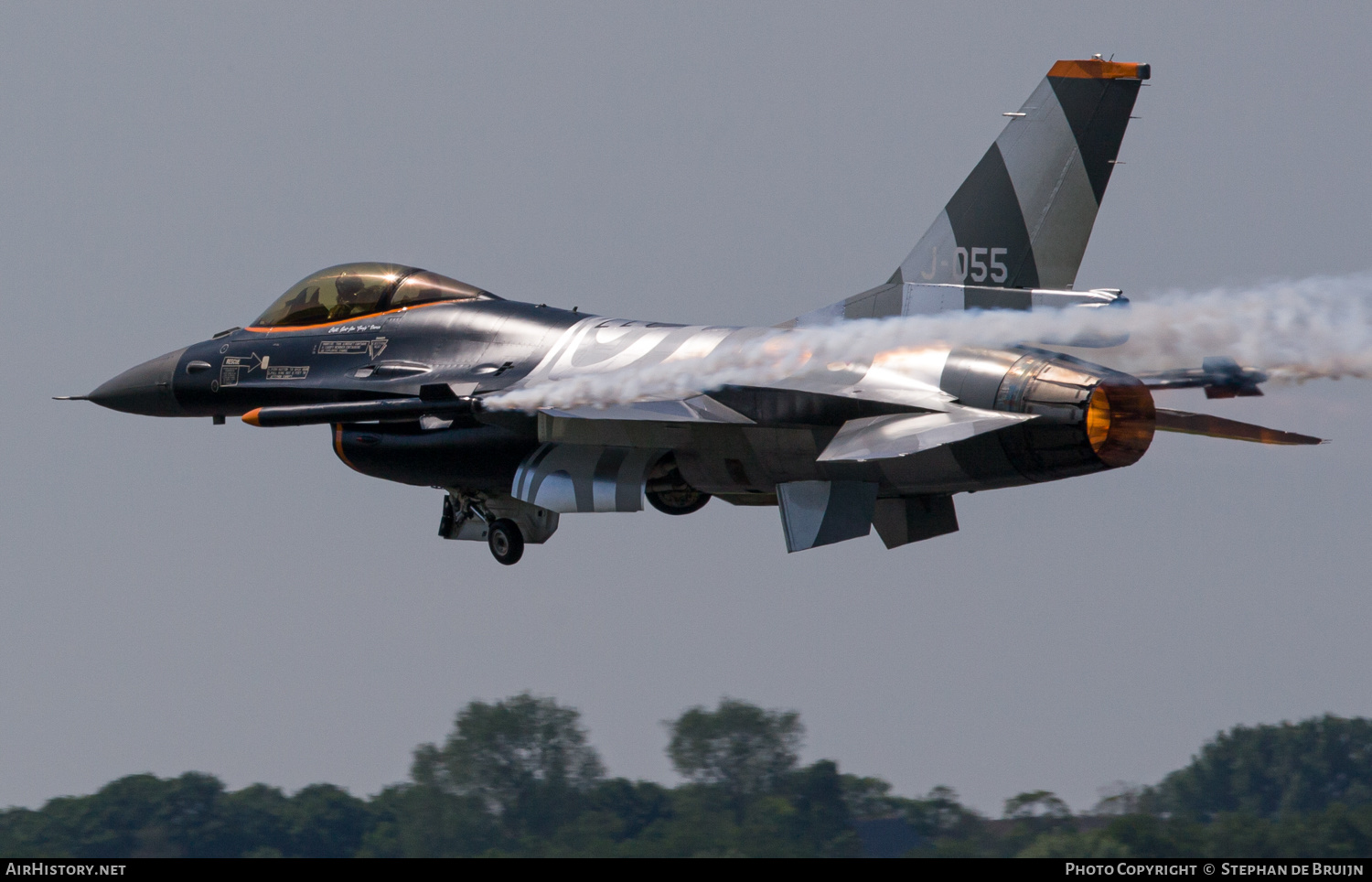 Aircraft Photo of J-055 | General Dynamics F-16AM Fighting Falcon | Netherlands - Air Force | AirHistory.net #187643