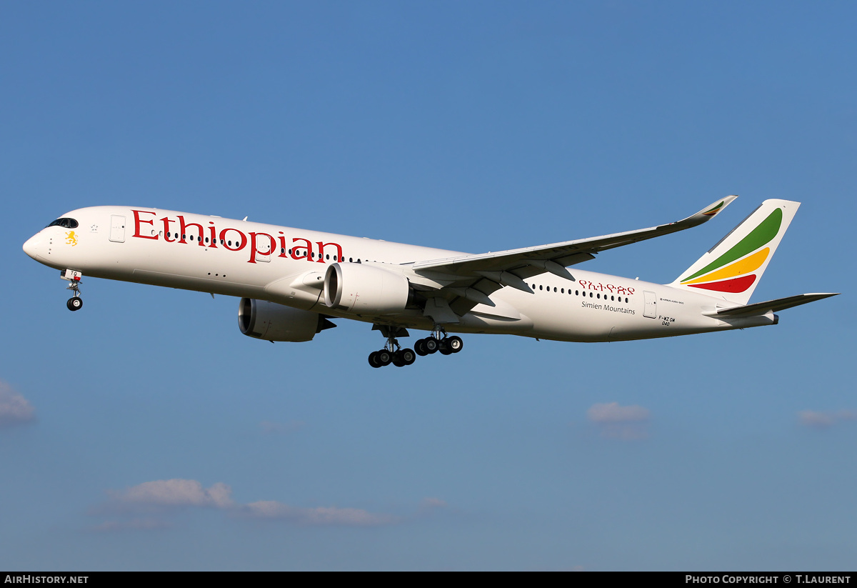 Aircraft Photo of F-WZGM | Airbus A350-941 | Ethiopian Airlines | AirHistory.net #187657