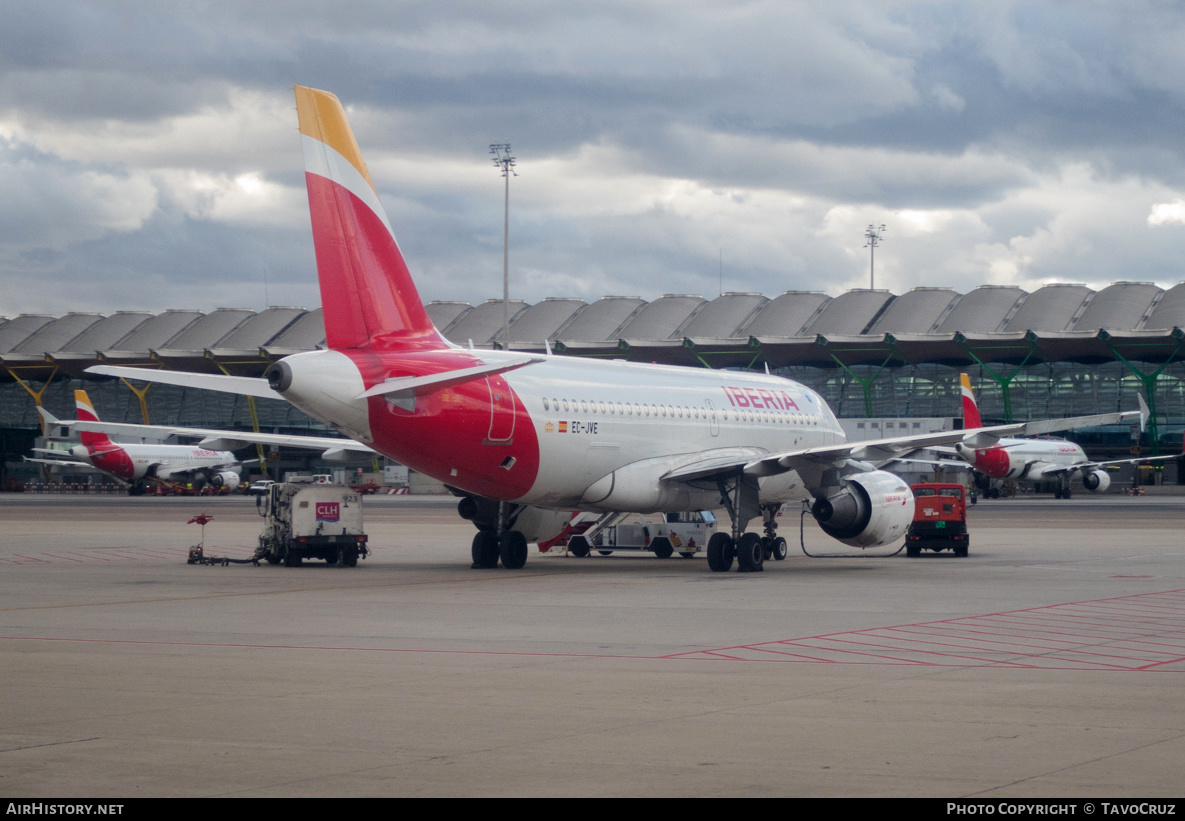 Aircraft Photo of EC-JVE | Airbus A319-111 | Iberia | AirHistory.net #187840