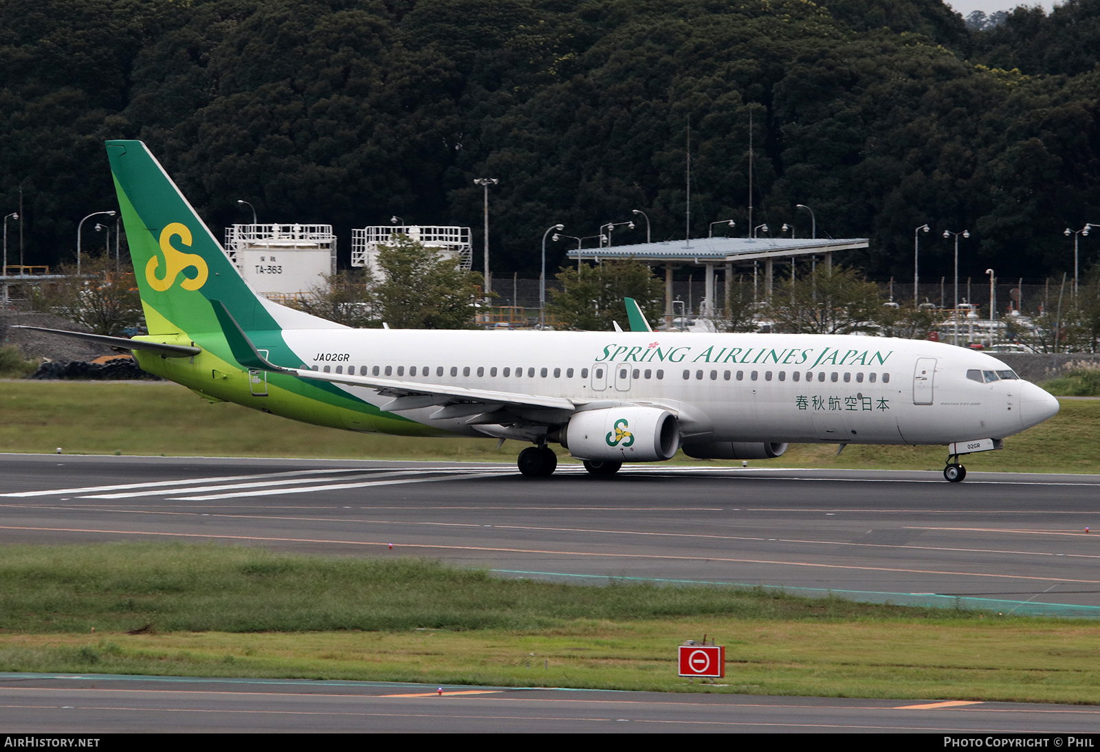 Aircraft Photo of JA02GR | Boeing 737-86N | Spring Airlines Japan | AirHistory.net #187908