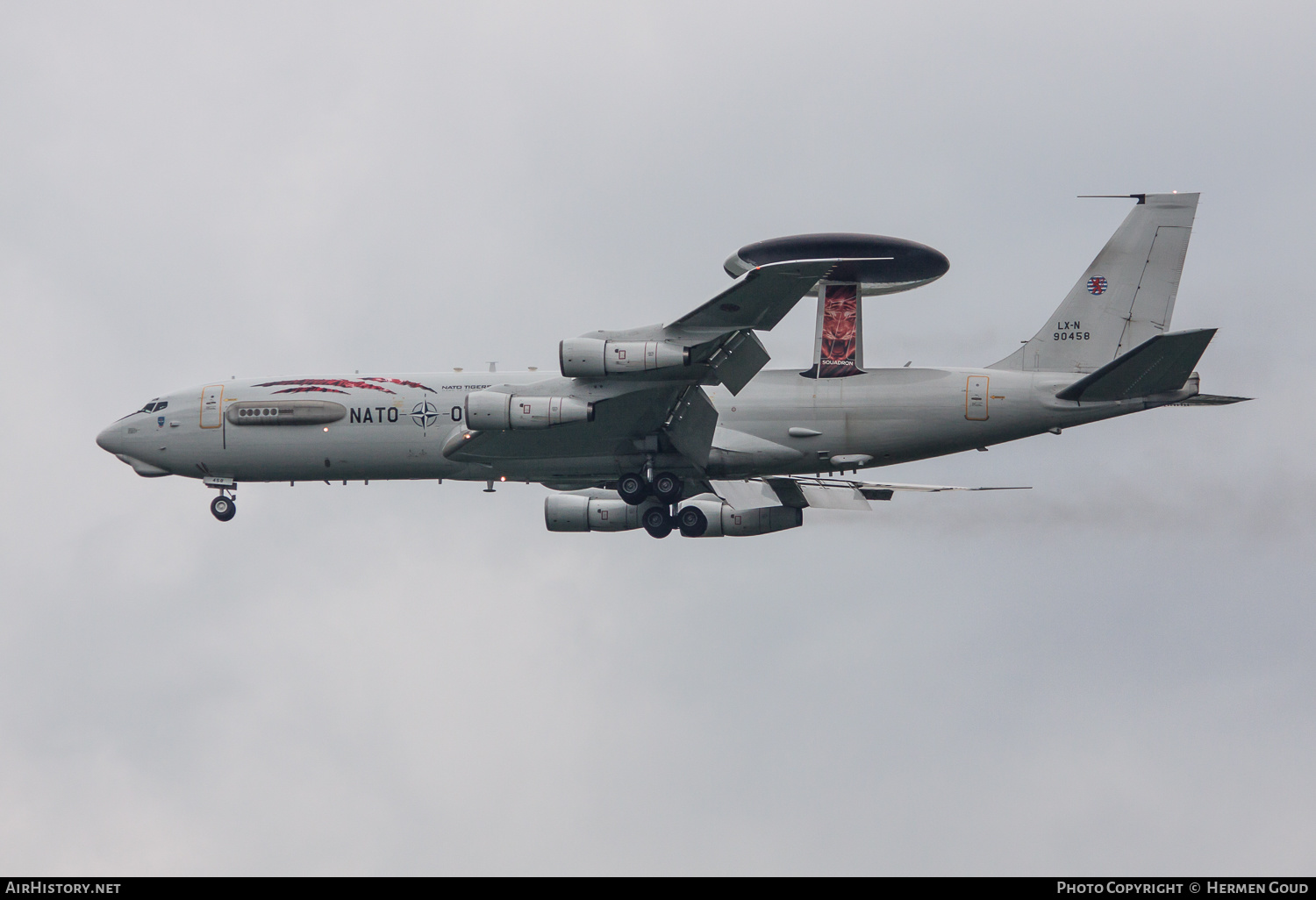 Aircraft Photo of LX-N90458 | Boeing E-3A Sentry | Luxembourg - NATO | AirHistory.net #187971