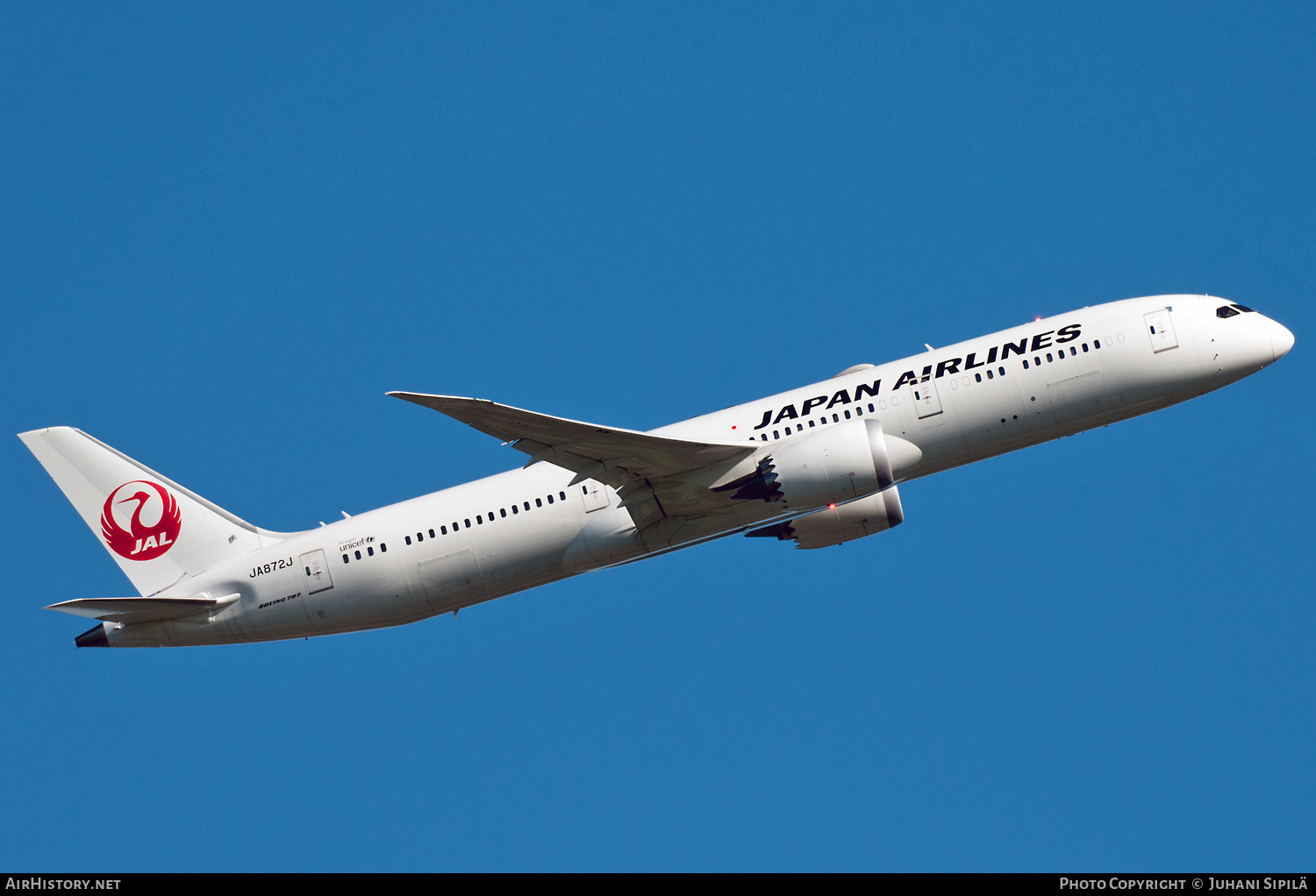 Aircraft Photo of JA872J | Boeing 787-9 Dreamliner | Japan Airlines - JAL | AirHistory.net #188039