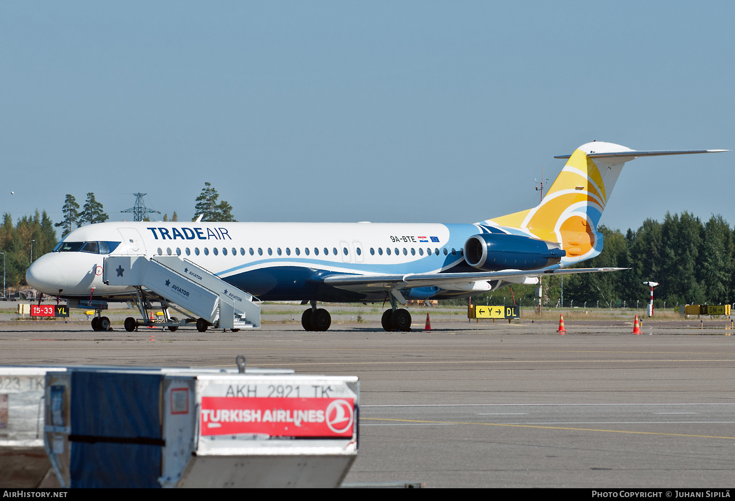 Aircraft Photo of 9A-BTE | Fokker 100 (F28-0100) | Trade Air | AirHistory.net #188052