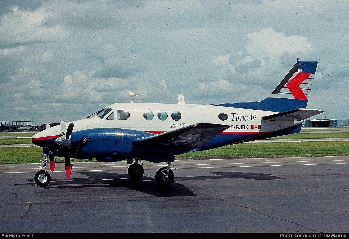 Aircraft Photo of C-GJBK | Beech 65-90 King Air | Time Air | AirHistory.net #188103