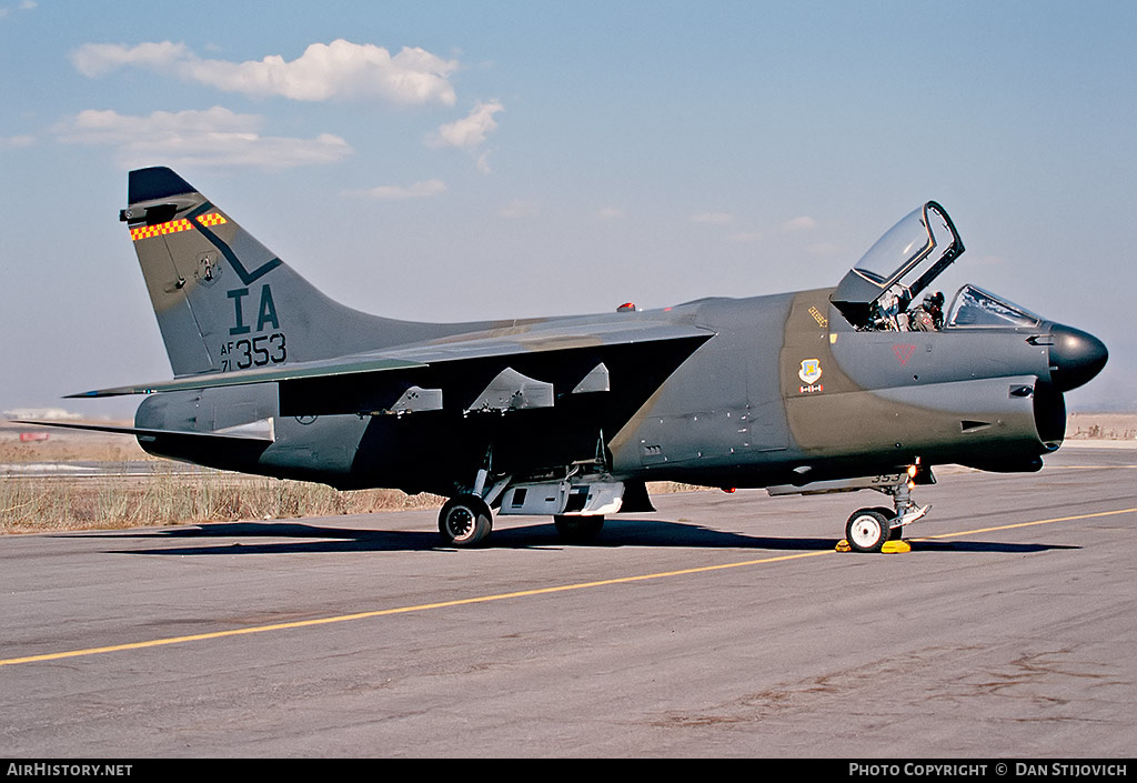 Aircraft Photo of 71-0353 / AF71-353 | LTV A-7D Corsair II | USA - Air Force | AirHistory.net #188119