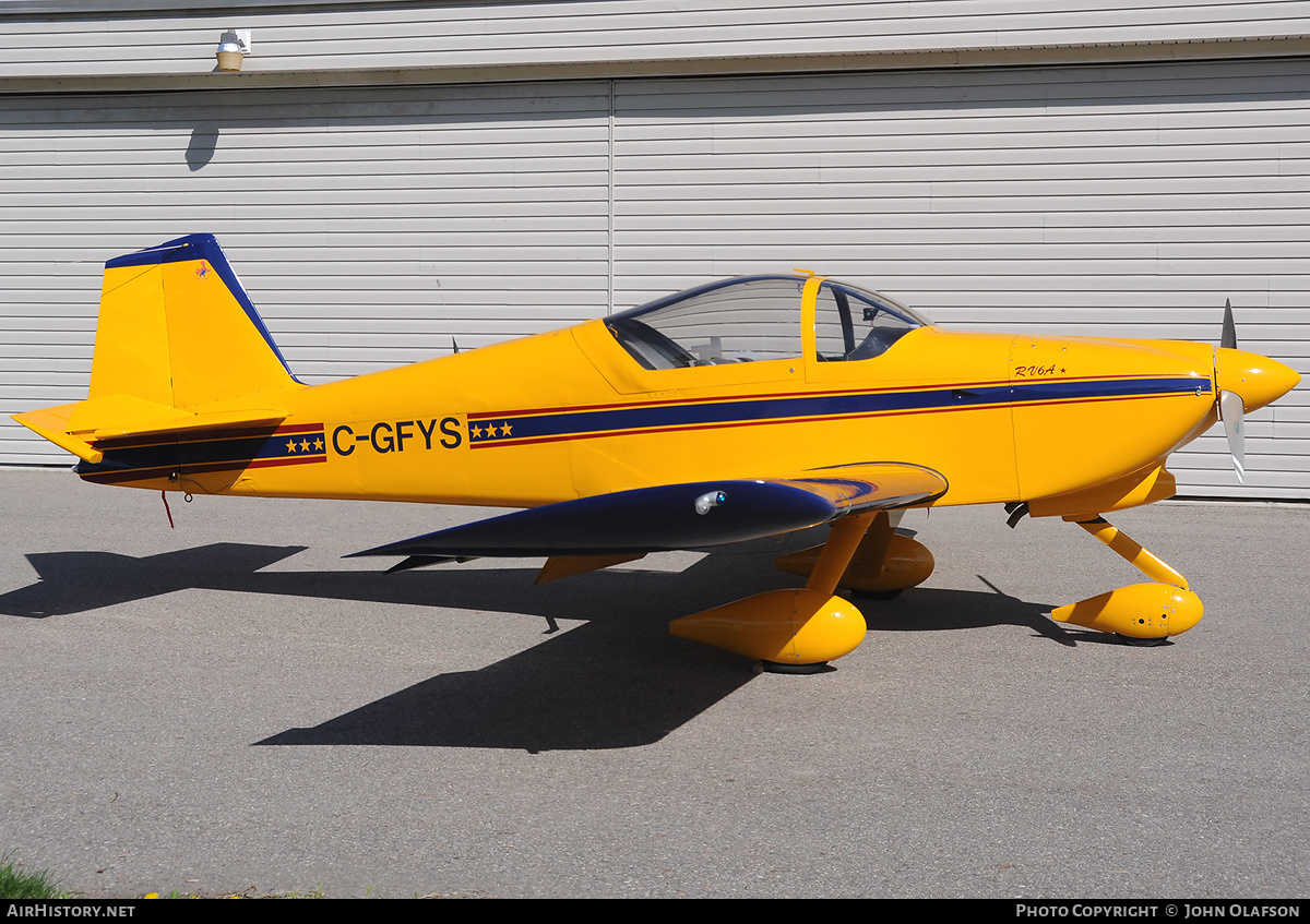 Aircraft Photo of C-GFYS | Van's RV-6A | AirHistory.net #188133