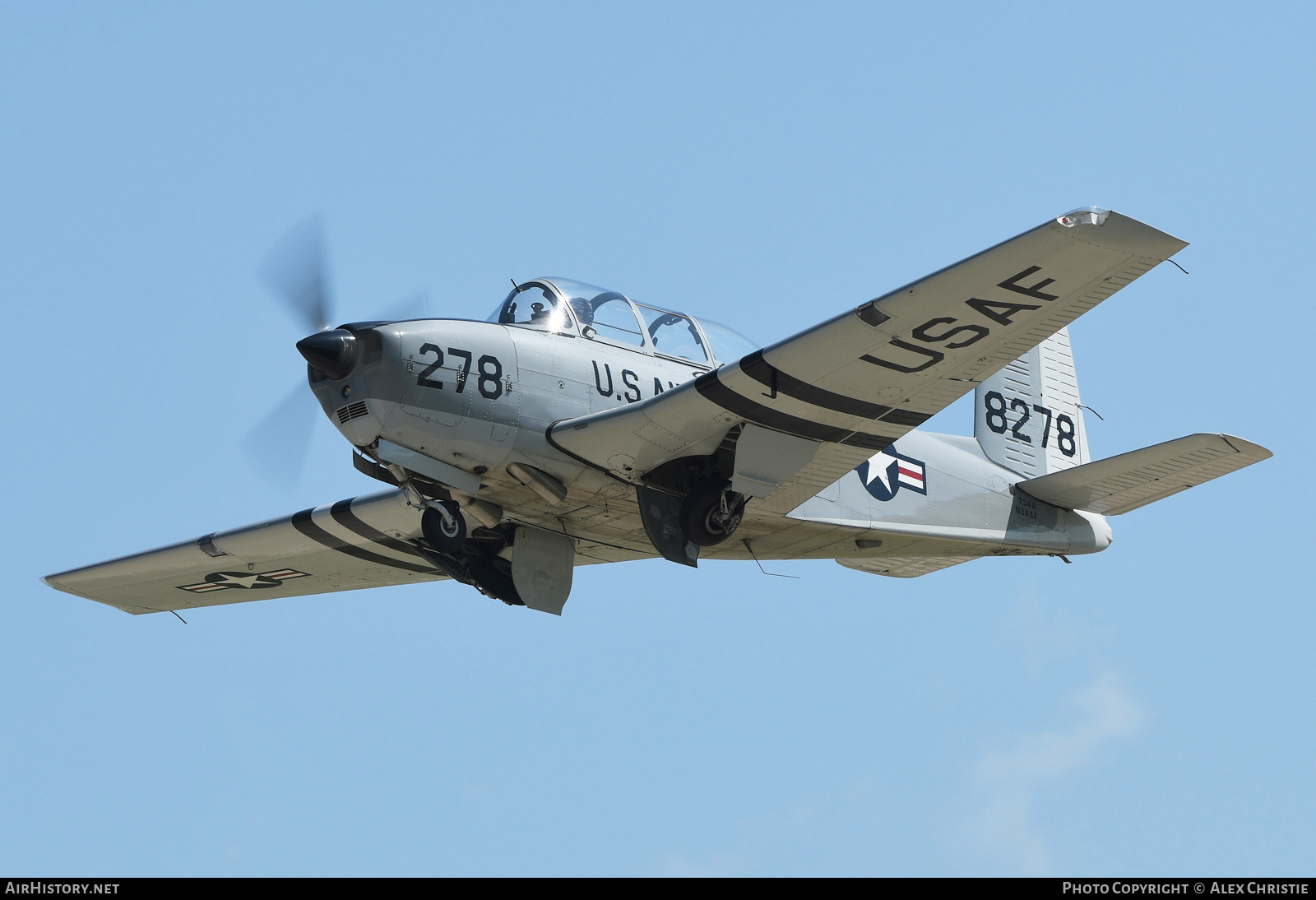 Aircraft Photo of N34AF / 8278 | Beech T-34A Mentor (45) | USA - Air Force | AirHistory.net #188179