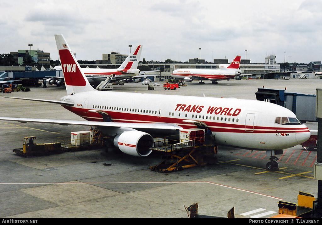 Aircraft Photo of N604TW | Boeing 767-231(ER) | Trans World Airlines - TWA | AirHistory.net #188195